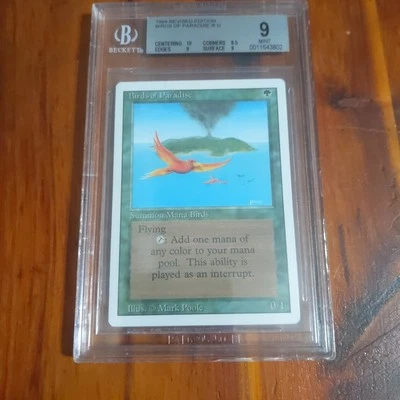 Birds of Paradise 1994 Revised Edition MTG Graded BGS Mint 9 [10 , 8.5 , 9 , 9] - Image 1 of 4