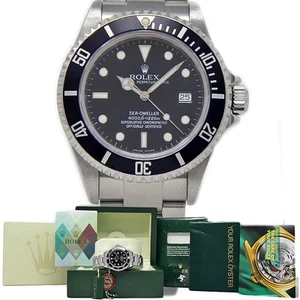 Rolex Sea-Dweller 16600 40mm Steel Black Automatic 2006 Box/Paper/2YRWTY #2326-1 - Picture 1 of 6