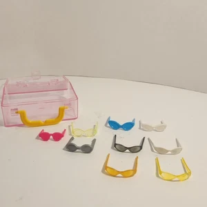 Barbie Glasses Lot 9 Pair And Suitcase - Picture 1 of 3