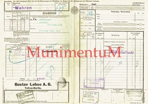 Frachtbrief TELTOW BERLIN G. Lohse 1933 TELTOWER EISENBAHN KLEINBAHNFRACHT R278 - Bild 1 von 1