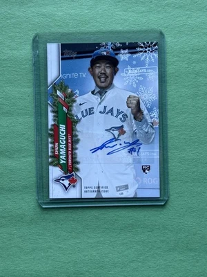 2020 Topps Holiday Rookie Autograph Shun Yamaguchi #HWA-SY 042/200 RC - Image 1 of 2