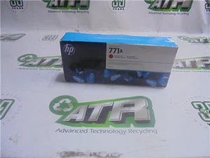 Genuine HP B6Y16A 771A Chromatic Red Ink Cartridge 775ml New Sealed Exp 2021 - Picture 1 of 6