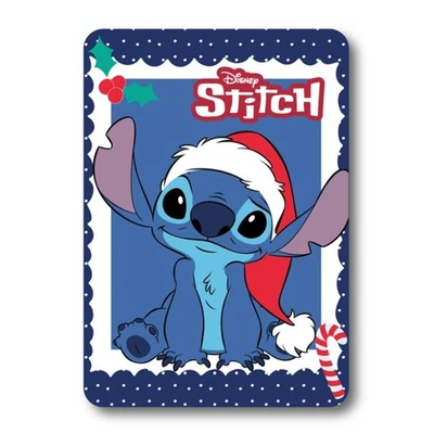 ~ Disney Lilo & Stitch ~ coperta in pile coperta morbida coperta Natale 140 x 100 nuova - Immagine 1 di 4