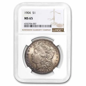 1904 Morgan Dollar MS-65 NGC - Picture 1 of 3