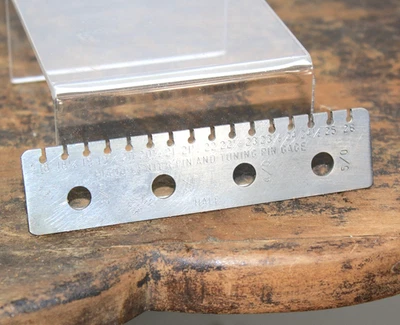 Pin central de piano Hale vintage y medidor de pasador de afinación Foto 1 de 4