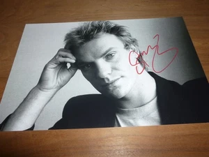 STING signed 12X8 photo THE POLICE + COA - Picture 1 of 2