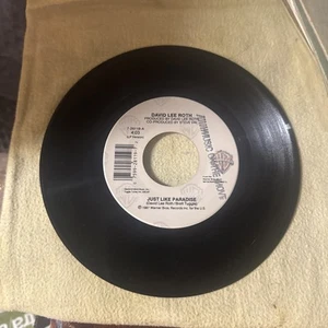 Rock 45 David Lee Roth - Just Like Paradise / The Bottom Line On Warner Bros. Re - Picture 1 of 2