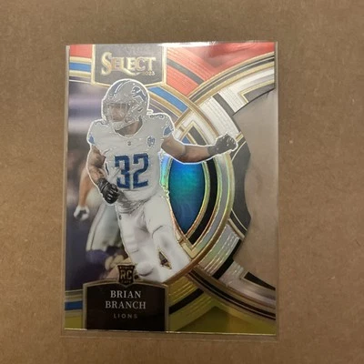 2023 Panini Select - Premier Level Brian Branch #135 (RC) - Image 1 of 2