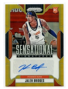 JALEN BRIDGES 2024-25 Panini PRIZM ROOKIE GOLD Sensational Signatures AUTO 10/10 - Picture 1 of 2