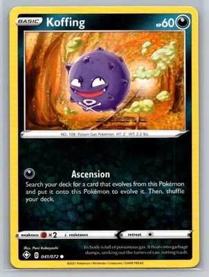Koffing #041/072 Shining Fates Common - Pokemon Cards G21 - Image 1 of 2
