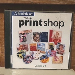 Vtg Broderbund The Print Shop Version 20 PC Windows 98/2000/Me/XP - Picture 1 of 6