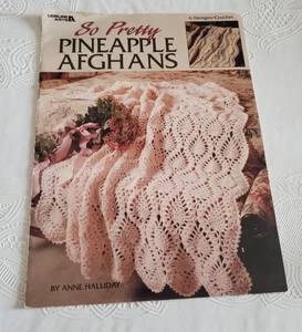 Leisure Arts So Pretty Pineapple Afghans Pattern Crochet Book, 6 designs - Picture 1 of 2