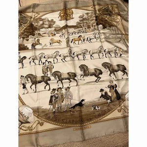 Hermes Scarf Carre Horse Ation - Picture 1 of 10