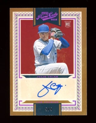 2016 Panini Prime Cuts Baseball #165 JULIO URIAS Auto Rookie RC SSP #'d/5 RARE! - Image 1 of 2