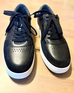 VINCe. Zapatillas bajas de gamuza y cuero negras MARC-B para hombre talla US 10,5 EU 44,5 - Imagen 1 de 13