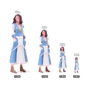 Long haired beauty Scene Props Miniatures Figurines Model For Cars Vehicles - Picture 1 of 23