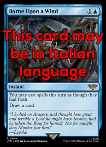 MTG BORNE UPON A WIND FOIL EXC - TRASPORTATO DAL VENTO 44 - LTR - MAGIC - Picture 1 of 1
