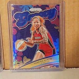 Shakira Austin 2024 WNBA Prizm Purple  Prizm Groovy #19/49 Washington Mystics - Picture 1 of 3