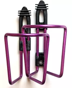 (2) Vintage aluminium water bottle cages, uniquely adjustable for bolt location. - Picture 1 of 3