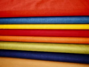 MAKOWER Patchworkstoff LINEN TEXTURE uni Baumwoll Stoff einfarbig Leinenoptik - Bild 1 von 25