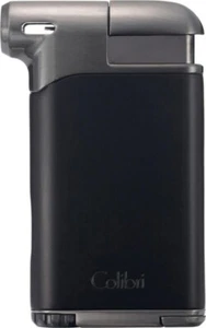 Encendedor De Pipa Elegante Y Macizo - COLIBRI - Negro/Gris - NUEVO - 294587 - Imagen 1 de 4