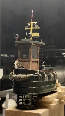 Harbor Micro Full Rotation Logging Boat M8B  1:18 195mm 7.6" RC Model Ship Kit - Image 1 of 4