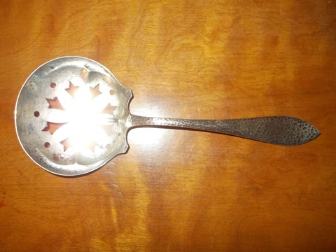 Weidlich Sterling Silver 7" Slotted Spoon NO MONOGRAM Cover