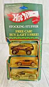 RARO Hot Wheels 1986 Navidad Medias Stuffer Paquete de 3 Blazer Bullet Redliner - Imagen 1 de 19