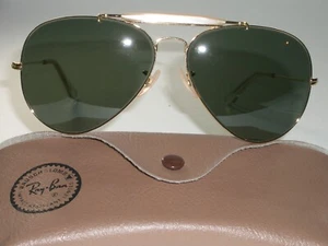 1970er 62 mm VINTAGE B&L RAY BAN G15 UV GEP OUTDOORMAN II PILOTEN SONNENBRILLE NEU - Bild 1 von 8
