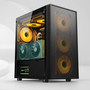 Custodia per PC desktop trasparente per M-ATX/Mini-ITX HDD * 2 + SSD * 2 USB - Afbeelding 1 van 14