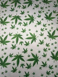 White Weed print licra brush - Picture 1 of 3