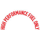 12cm Red Upper Sticker Tattoo High Performance Fuel Car Motorcycle Tank Lid