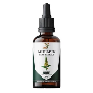 Mullein Leaf Tincture Natural Liquid Drops Extract 2 Oz Lungs Breath Respiratory - Picture 1 of 3