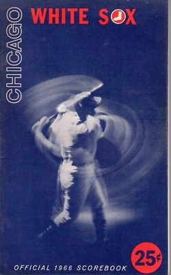 1966 6/3 baseball program Washington Senators Chicago White Sox w/ ticket Lamabe - Image 1 of 4