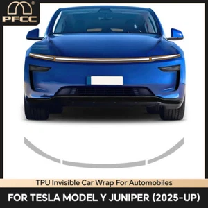 Headlights Precut Paint Protection Film Clear PPF For Tesla Model Y Juniper 2025 - Picture 1 of 20