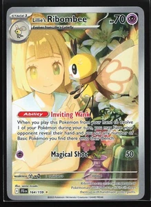 Pokemon Lillie's Ribombee 164/159 Journey Together Illustration Rare Holo NM - Picture 1 of 2