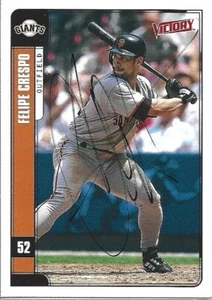 2001 Upper Deck Victory - #409 Felipe Crespo Signed Card - Picture 1 of 1
