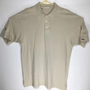Cutter and Buck Men's Golf Polo Shirt XL Beige Cotton Nice Condition EUC - Picture 1 of 6