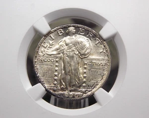 1920 "P" Standing Liberty Quarter SLQ 25c NGC MS61 FH #002 *FULL HEAD* Unc ECC&C - Picture 1 of 4