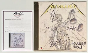 James Hetfield Kirk Jason & Lars Signed Metallica And Justice For All Promo REAL - Picture 1 of 4