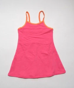 J.CREW CREWCUTS GIRLS PINK SLEEVELESS BUILT IN BIKER SHORTS ACTIVE DRESS Sz 2 - Picture 1 of 6