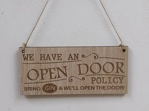 Gin Bar Sign - Man Cave, Corona Bar Sign - Any Words - Picture 1 of 2