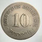 1875 Germany 10 Pfennig KM#4 Circulated Coin GG414