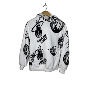 Zara boys NBA hoodie sweatshirt white size 13-14 - Picture 1 of 6