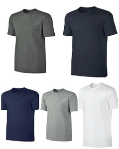 Mens T Shirts Plain Cotton Short Sleeve T-shirt Tee Top New - Picture 1 of 6