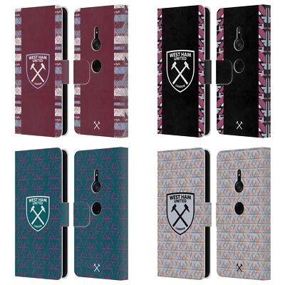 WEST HAM UNITED FC 2022/23 CREST KIT LEATHER BOOK WALLET CASE FOR SONY PHONES 1 - Image 1 of 4