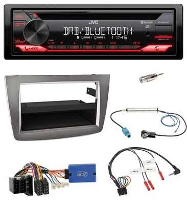 JVC CD DAB USB Bluetooth Steering Wheel Car Stereo For Alfa Romeo Mito 955 13-18 ISO Sil - Image 1 of 4