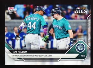 CAL RALEIGH Mariners 62nd HR vs Blue Jays 2025 Topps NOW #860SP Photo Variation - Picture 1 of 2