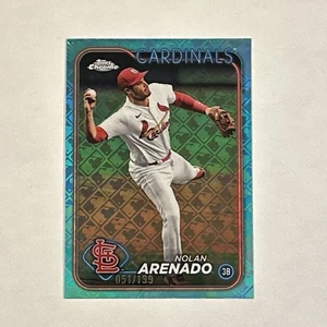 2024 Topps Chrome Aqua Logofractor #215 Nolan Arenado /199 St. Louis Cardinals - Bild 1 von 6