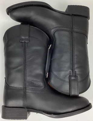 Женские кожаные мягкие небезопасные сапоги Justin Blain 10 дюймов с носком черные размер 8 B - Изображение 1 из 4